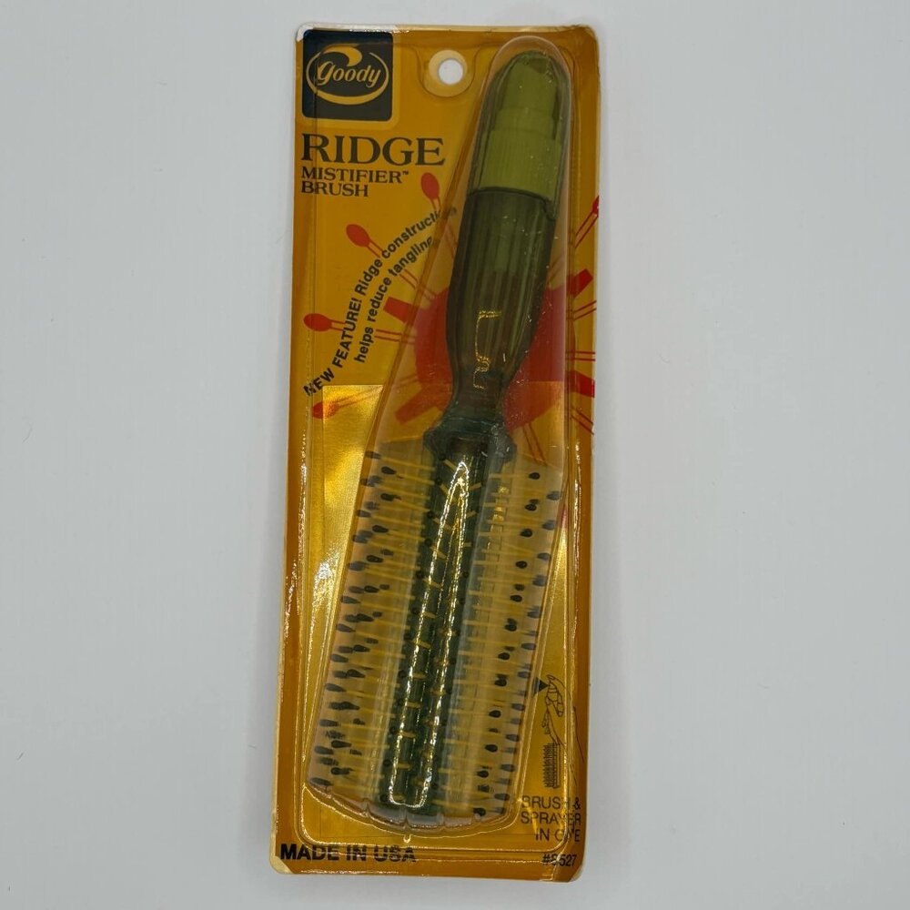 Vintage 1987 Goody 8527 Blue Round Ridge Mistifier Brush - NOS Warehouse Stock